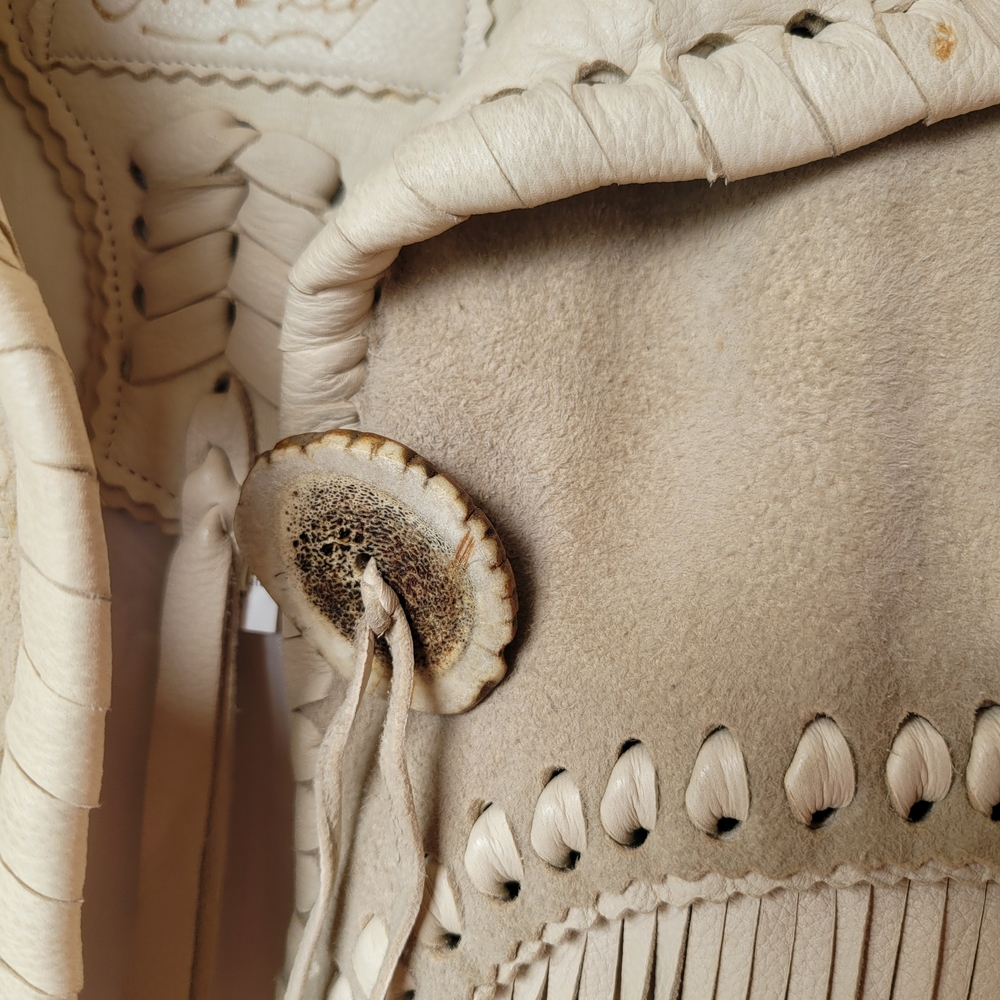 Native American Genuine Leather Fringe Jacket - Picture 6 of 6